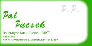 pal pucsek business card